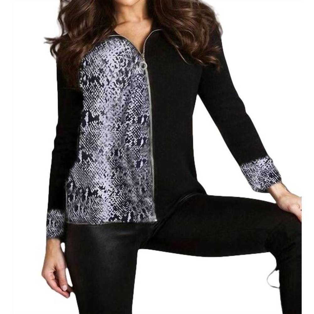 NEW ANGEL zip cardigan in python